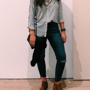 Skinny jeans, ripped